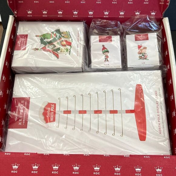 Hallmark Keepsake Ornament Club Members Exclusive Box Set 2024 Ollie Lia Shoppe - Picture 9 of 10